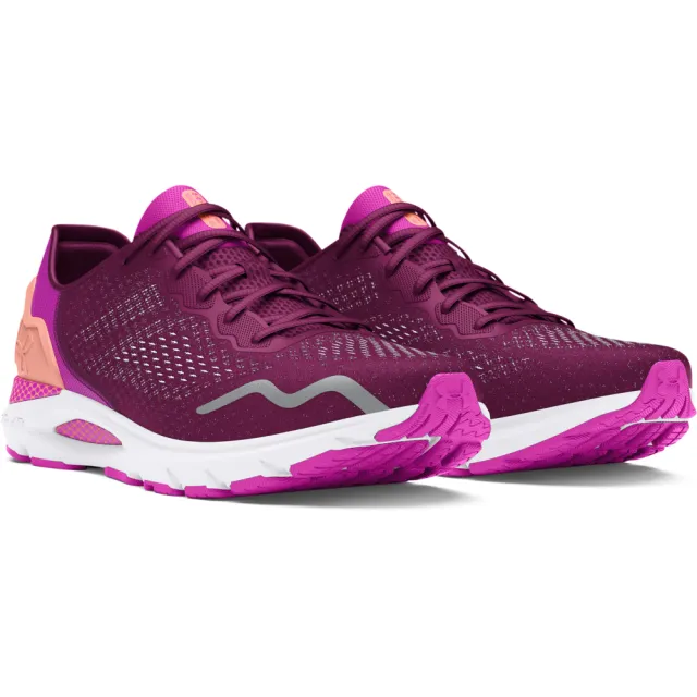 【UNDER ARMOUR】UA 女 HOVR SONIC 6 慢跑鞋 運動鞋_3026128-500(粉紫色)