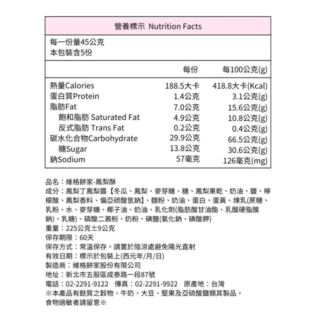 【維格餅家】二鳳-鳳梨酥5入+鳳黃酥5入 2盒共20入(附提袋)