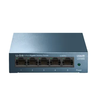 【TP-Link】LS105G 5埠10/100/1000Mbps  桌上/壁掛兩用 流量管理  乙太網路交換器switch hub