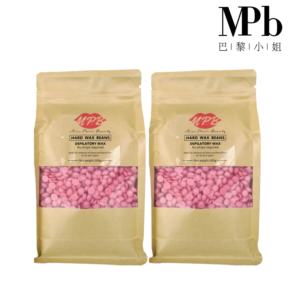 【MPB巴黎小姐】玫瑰身體蠟豆500gx2入(除毛膏 蜜蠟 私密處 鬍鬚 蠟豆 雷射 熱蠟 電動刀儀 孕婦 去毛 雷射)