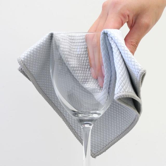 【NITORI 宜得利家居】超細纖維玻璃用抹布 2P(抹布 超細纖維)