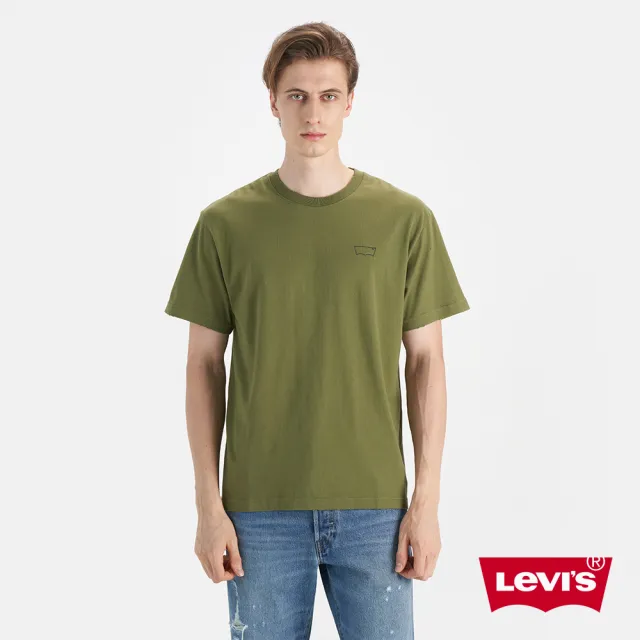 【LEVIS 官方旗艦】男款 短袖Tee恤 圓領版型 後背塗鴉 人氣新品 001AI-0001