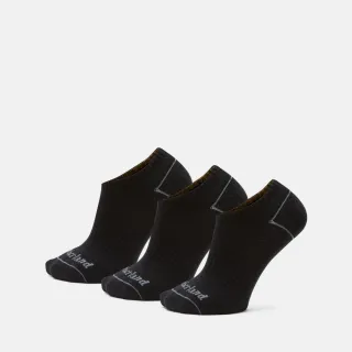 【Timberland 官方旗艦】中性黑色短襪三入組(A2PU5001)