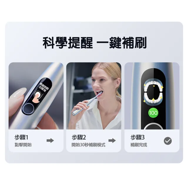 【Oclean  歐可林】X Pro Digital旗艦版APP觸控智能音波電動牙刷-套裝組(兩色可選)