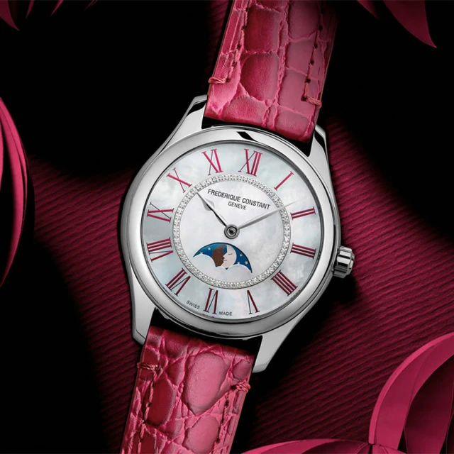 CONSTANT 康斯登 Elegance 珍珠貝月相機械女錶-36mm(FC-331MPWRD3B6)