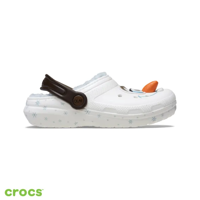 【Crocs官方直營】童鞋 冰雪奇緣歐樂暖棉經典大童克駱格 洞洞鞋(210234-90H)