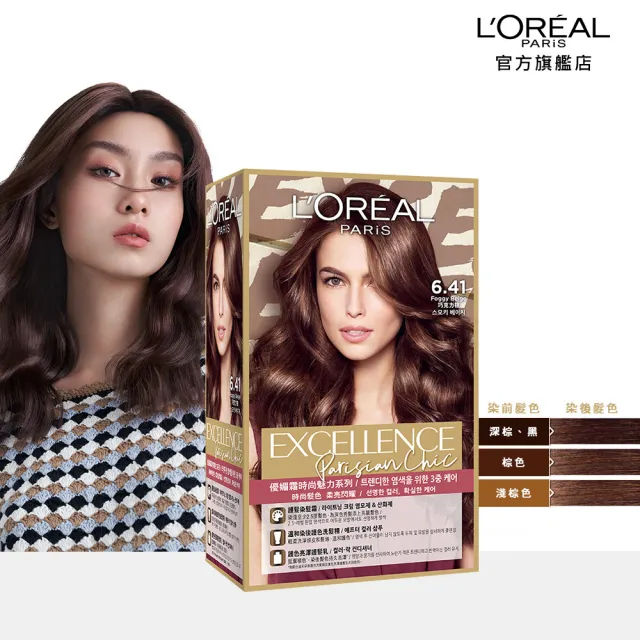 【LOREAL Paris 巴黎萊雅】優媚霜時尚魅力染髮霜 2入組(6色任選)