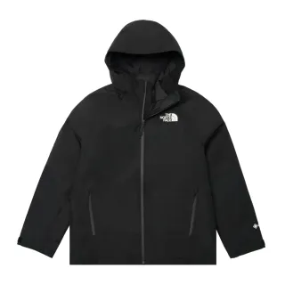 【The North Face 官方旗艦】北面男款黑色Gore-Tex防水透氣羽絨內裡三合一外套｜83RR4H0