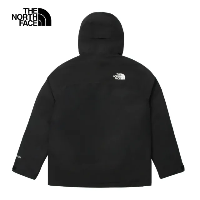 【The North Face 官方旗艦】北面男款黑色Gore-Tex防水防風透氣保暖連帽羽絨內裡三合一外套｜83RR4H0