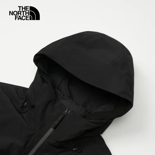 【The North Face 官方旗艦】北面男款黑色Gore-Tex防水透氣羽絨內裡三合一外套｜83RR4H0