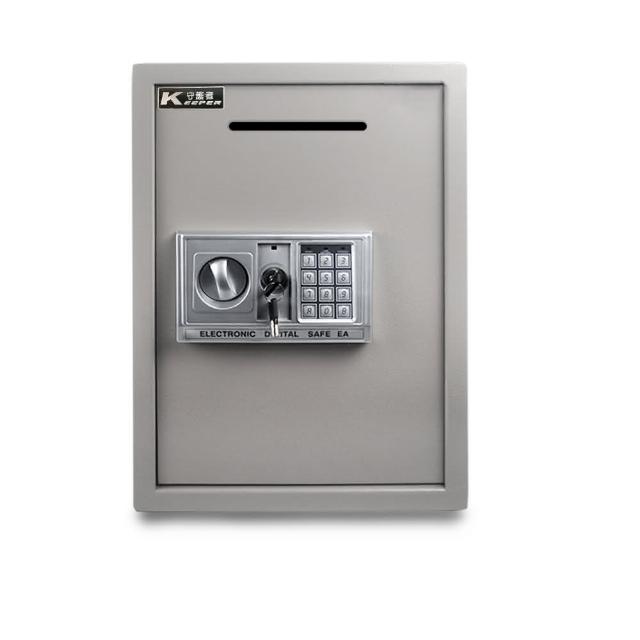 【守護者保險箱】投入式保險箱 開孔保險櫃 雙色可選 防盜(大容量 金庫 50EA3-D 灰 / 黑)