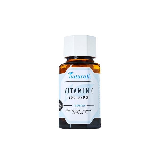 【德國 Natural Fit 活粒適】維生素C 緩釋型 70粒(緩釋型維他命C 抗氧化 膠原蛋白 促進補鐵)