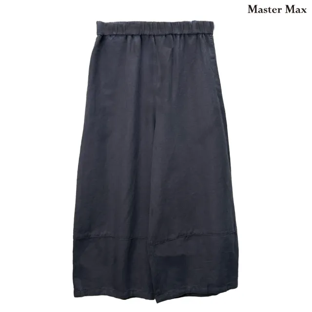【Master Max】日系亞麻混棉鬆緊腰頭寬鬆燈籠褲(8413037)