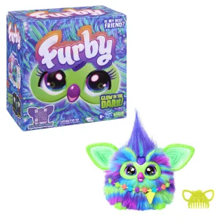 【Furby】音樂互動玩具(電子互動絨毛玩偶 - 極光色)