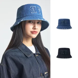 【MLB】牛仔丹寧漁夫帽 紐約洋基隊(3AHTDS24N-兩色任選)