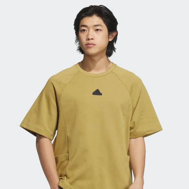 adidas 愛迪達 短袖上衣 男款 運動 TH UTILITY TEE 黃綠 JI8665