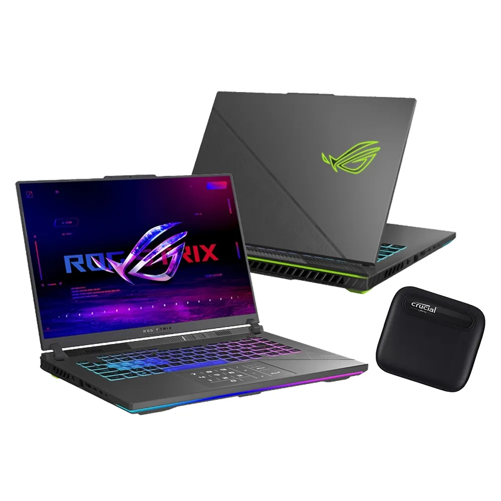 【ASUS】1TB外接SSD組★16吋i9 RTX4070電競筆電(G614JI-0041C13980HX-NBL/i9-13980HX/16G/1TB/W11)