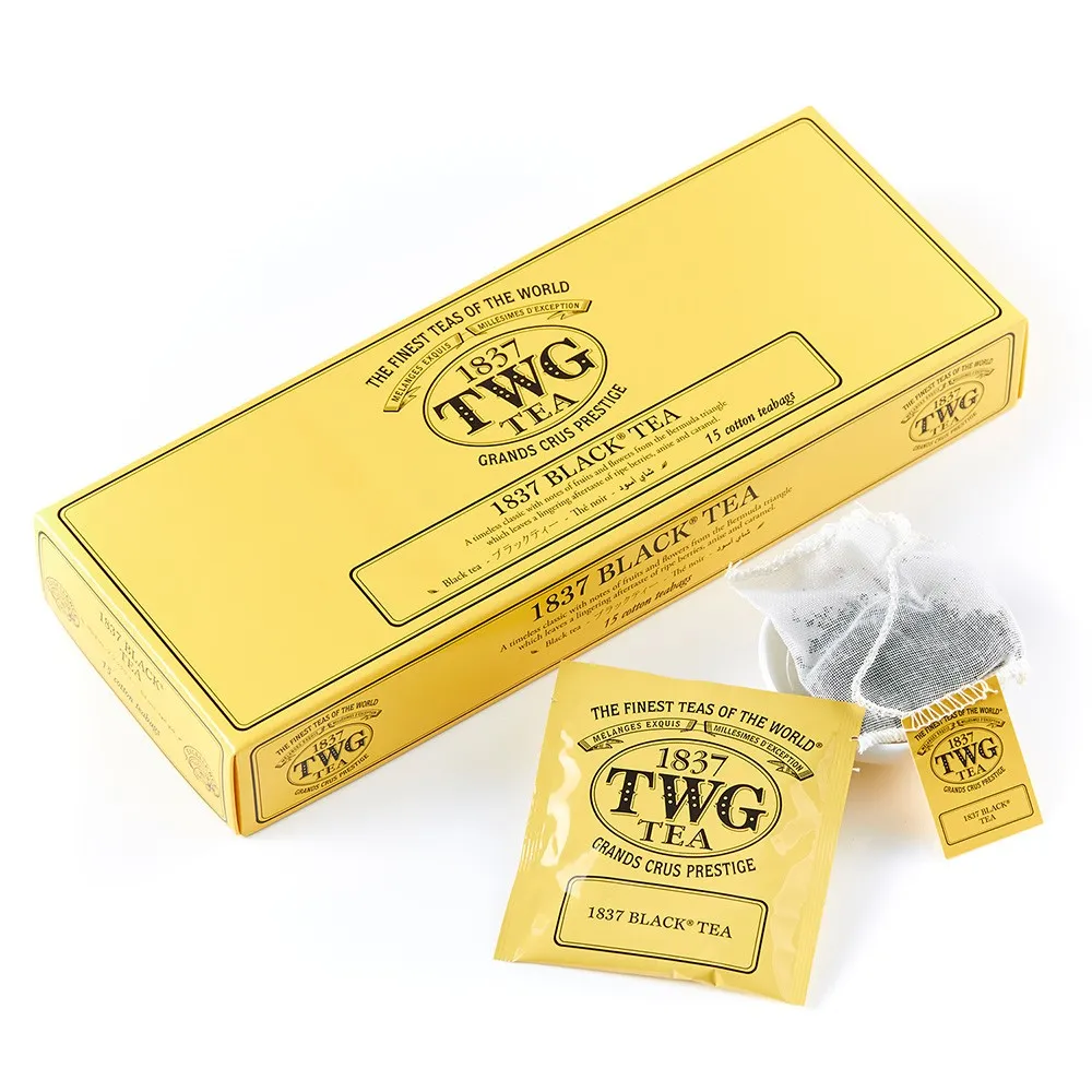 【TWG Tea】手工純棉茶包 1837紅茶 15包/盒(1837 Black Tea;黑茶)