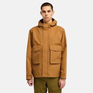 【Timberland 官方旗艦】男款深小麥色防潑水防風外套(A2PD8EH2)