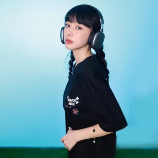 【MAJOR MADE】愛心幸運草母貝鑽鈦鋼手鍊(手鍊/幸運草手鍊/母貝手鍊)