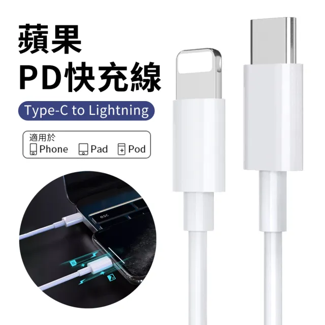 【YUNMI】TYPE-C to lightning PD快充線 20W ipad數據線 1.2M(iPhone 13/14 充電傳輸線)