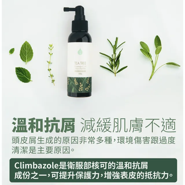 【古寶無患子】買1送1 茶樹頭皮抗屑養護液100ml共2入(抗屑/控油/頭皮精華/頭皮淨化)