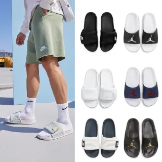 【NIKE 耐吉】拖鞋 涼鞋 海綿 魔鬼氈 NIKE OFFCOURT ADJUST SLIDE 防水 男 女 黑白藍 多款(DV1033-002&)