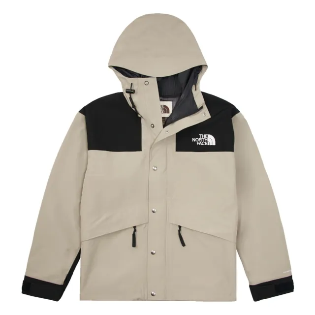 【The North Face 官方旗艦】經典ICON-北面男款灰色FUTURELIGHT防水透氣衝鋒衣｜8AKJ5IF