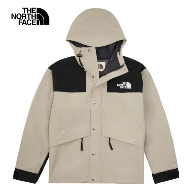 【The North Face 官方旗艦】經典ICON-北面男款灰色FUTURELIGHT防水透氣衝鋒衣|8AKJ5IF