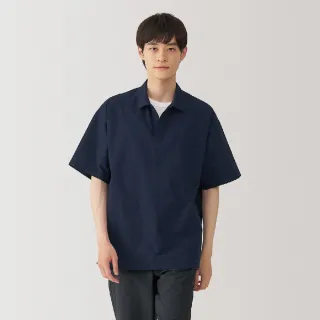 【MUJI 無印良品】男涼感短袖布帛POLO衫(共3色)