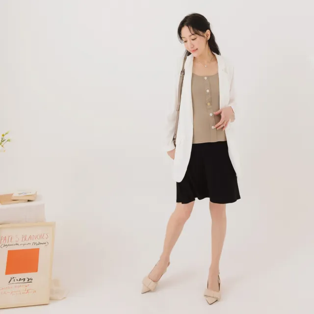 【OB 嚴選】涼感莫代爾高彈力內腰頭調節孕婦褲裙 《MA0582》