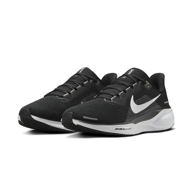 【NIKE 耐吉】Air Zoom Pegasus 41 男鞋 黑白色 運動 緩震 網布 透氣 氣墊 慢跑鞋 FD2722-002