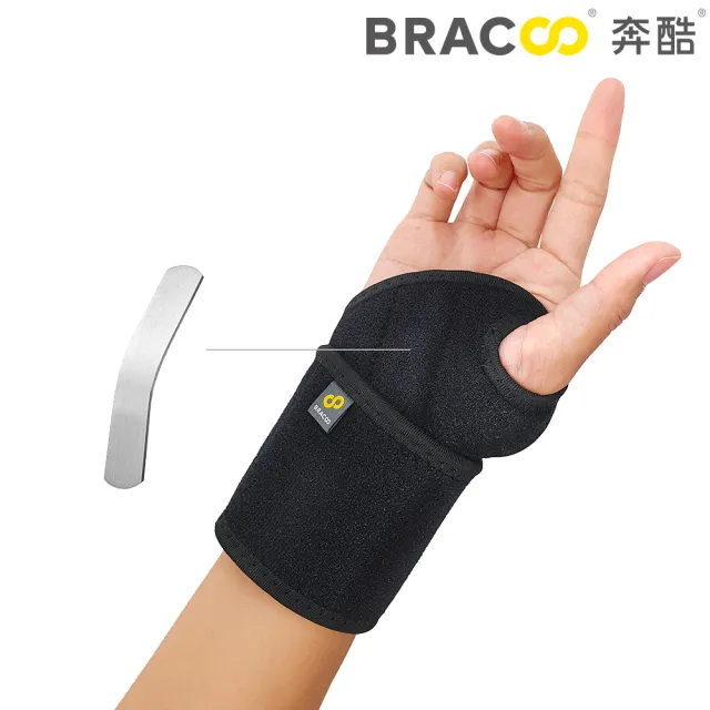 【美國Bracoo奔酷】人體工學支撐可調護腕14-22cm_手腕用(WS11/規格無為右手)