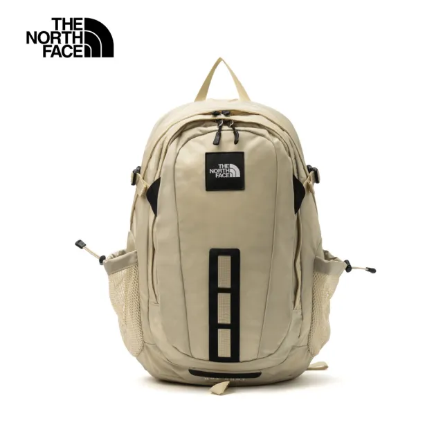 【The North Face 官方旗艦】北面男女款卡其色多隔層後背包｜3KYJ4D5(筆電包/登山包)