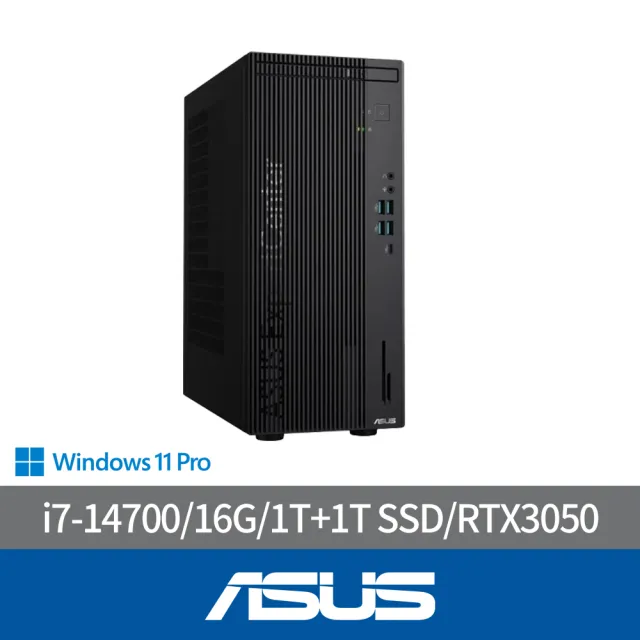 【ASUS 華碩】i7二十核商用獨顯電腦(D901MDR/i7-14700/16G/1T+1T SSD/RTX3050/DVD/WIN11P)