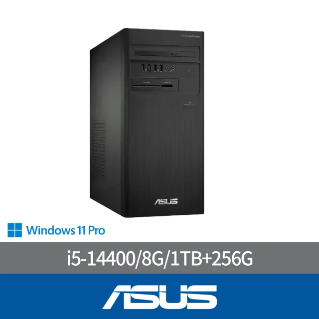 【ASUS 華碩】i5十核商用電腦(D500TER/I5-14400/8G/1TB+256G/CRD/DVDRW/WIN11P)