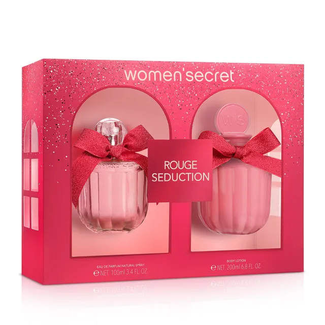 【WOMEN’SECRET】胭紅牡丹女性淡香精禮盒-淡香精100ml+身體乳200ml(專櫃公司貨)