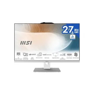 【MSI 微星】27型i5液晶電腦(Modern AM272P 1M-859TW/Intel Core 5 120U/8G/1T SSD/Win11)