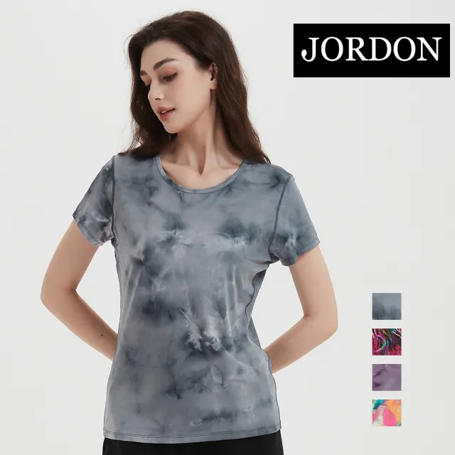 【JORDON 橋登】排汗透氣 運動休閒圓領T恤(短袖/女上衣)