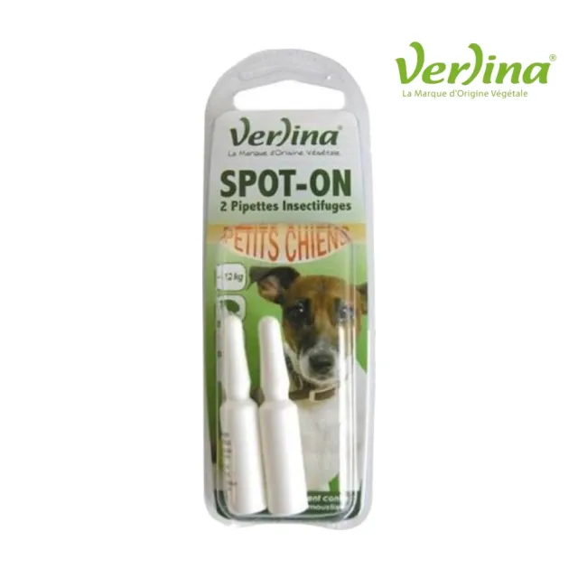 【Verlina 芬綠寧】天然驅蟲滴劑-12KG以下小型犬專用 1ml*2管/組（2入組）