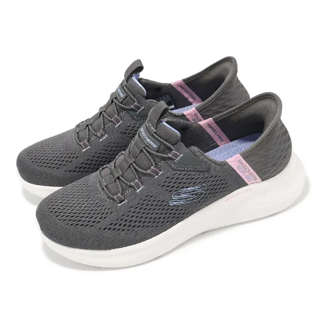 【SKECHERS】休閒鞋 Skech-Lite Pro-True Story Slip-Ins 女鞋 灰 健走 懶人鞋(150017-CCMT)