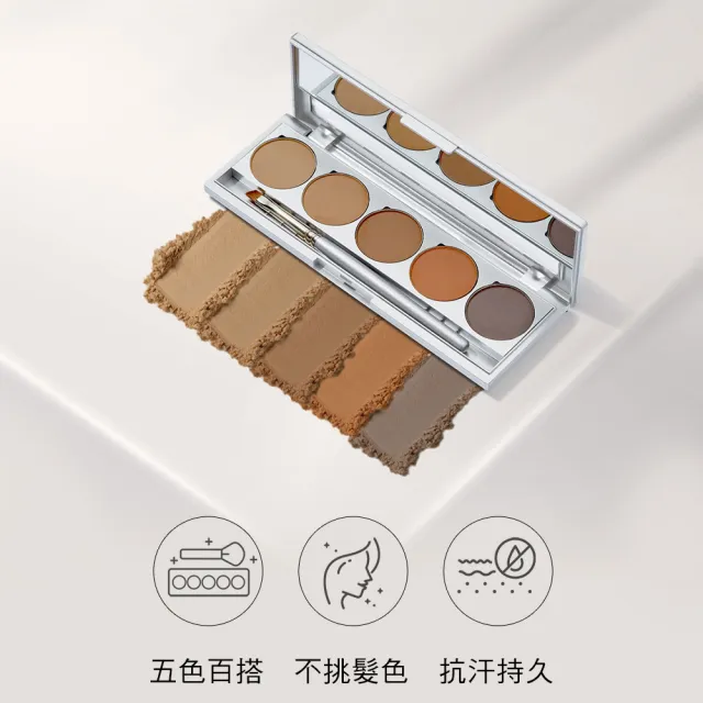 【KRYOLAN 歌劇魅影】3D立體五色眉粉 7.5g