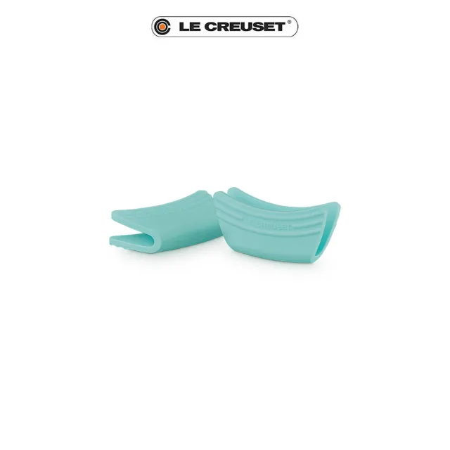 【Le Creuset】耐熱矽膠鍋耳防燙握把2入(薄荷綠)