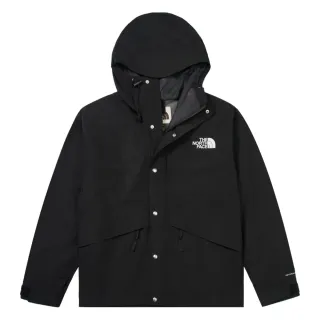 【The North Face 官方旗艦】北面男款黑色FUTURELIGHT防水透氣連帽衝鋒衣｜8AKJJK3(外套)