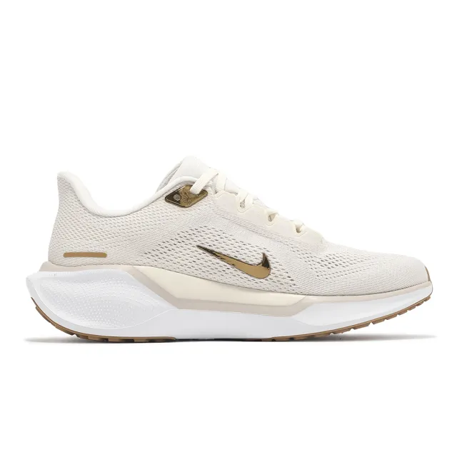 【NIKE 耐吉】慢跑鞋 Wmns Air Zoom Pegasus 41 女鞋 男鞋 米白 金 小飛馬 氣墊 運動鞋(FD2723-005)