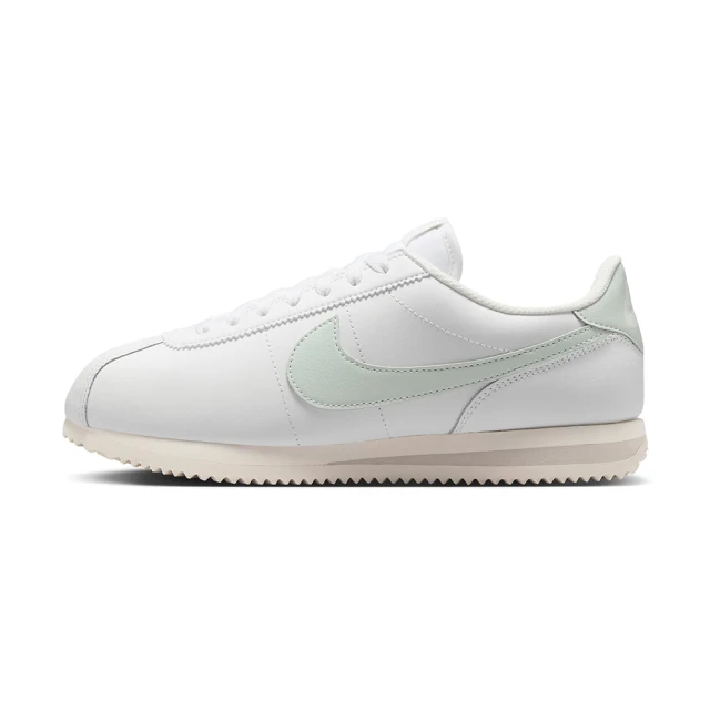 NIKE 耐吉 Cortez 女鞋 白綠色 皮革 低筒 緩震 阿甘鞋 經典 運動 休閒 復古 休閒鞋 DN1791-106