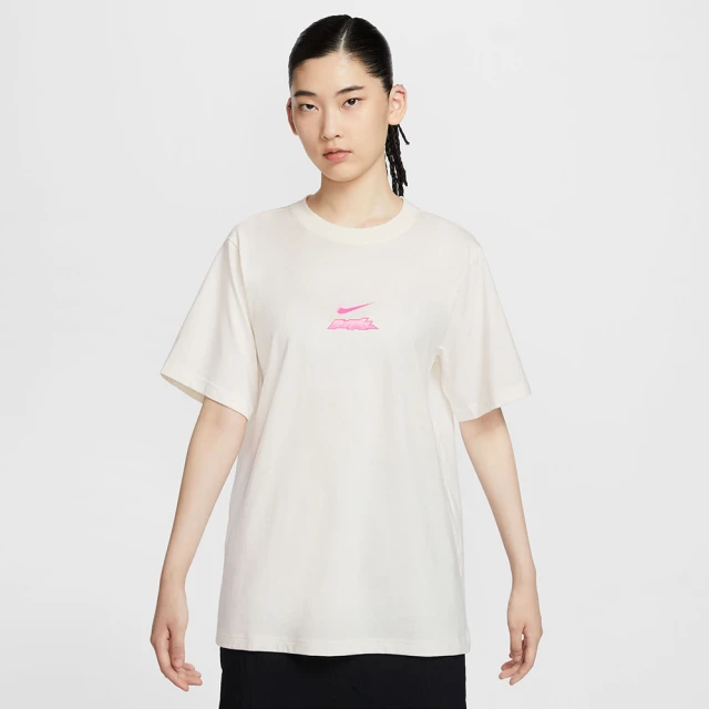 NIKE 耐吉 短袖上衣 女款 運動 AS W NSW SS TEE ESSNTL GCEL 米白粉 HM4625-133