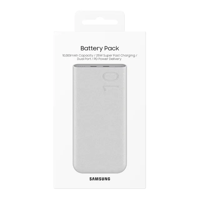 【SAMSUNG 三星】原廠 10000mAh 25W Type C雙向閃充行動電源(EB-P3400)