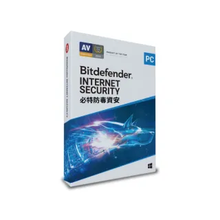 【Bitdefender】兩入組共三年訂閱Internet Security 網路安全1台18個月(PC Windows防毒專用繁中)