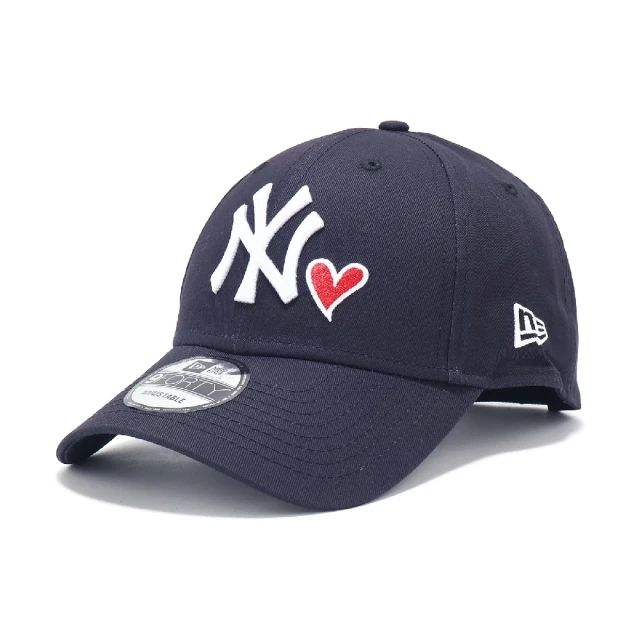 NEW ERA 棒球帽 Essential MLB Heart 深藍 940帽型 可調帽圍 紐約洋基 NYY 老帽(NE70609999)